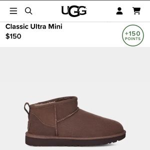 UGG. Classic ultra mini. Burnt cedar. W10